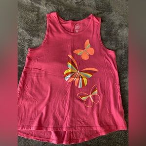 Wonder Nation Girls Butterfly Fashion Tank Top, Size large